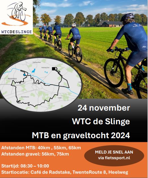 WTC de Slinge MTB en graveltocht 2024