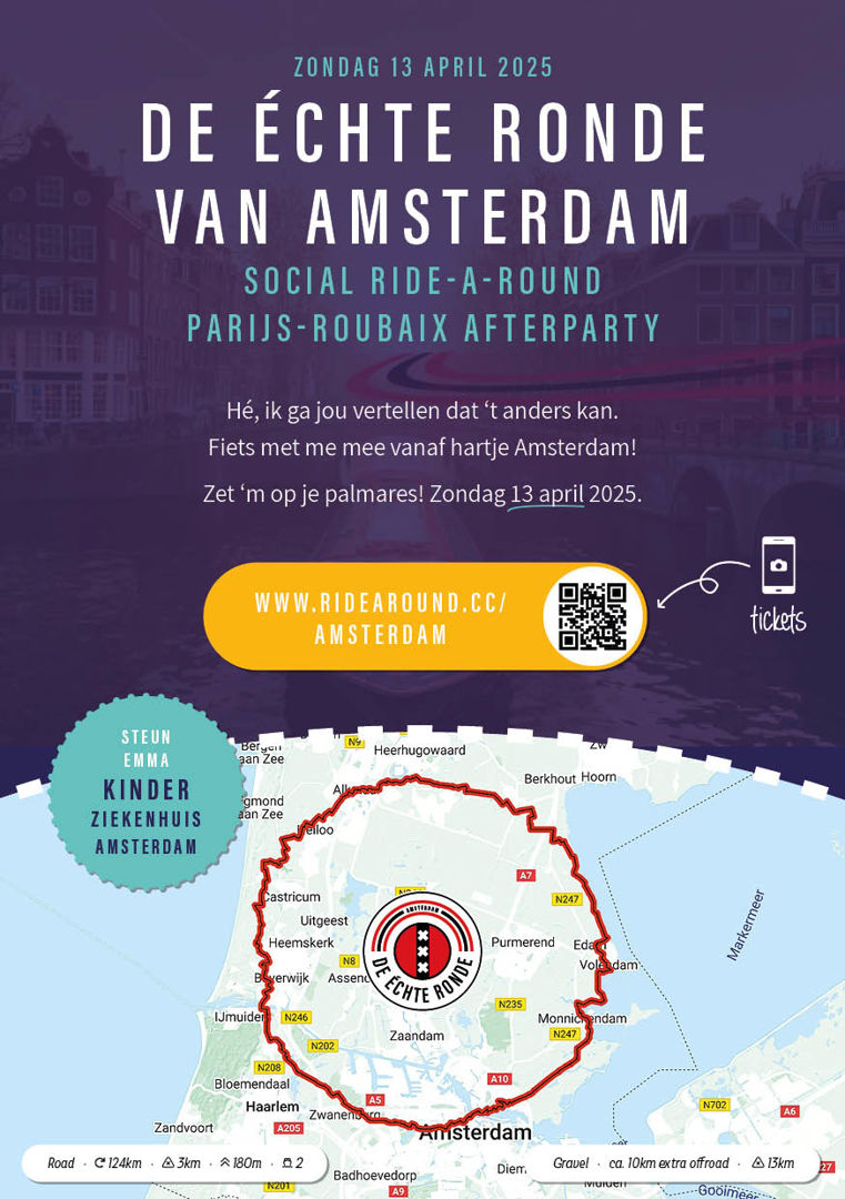 De échte Ronde van Amsterdam + Afterparty!