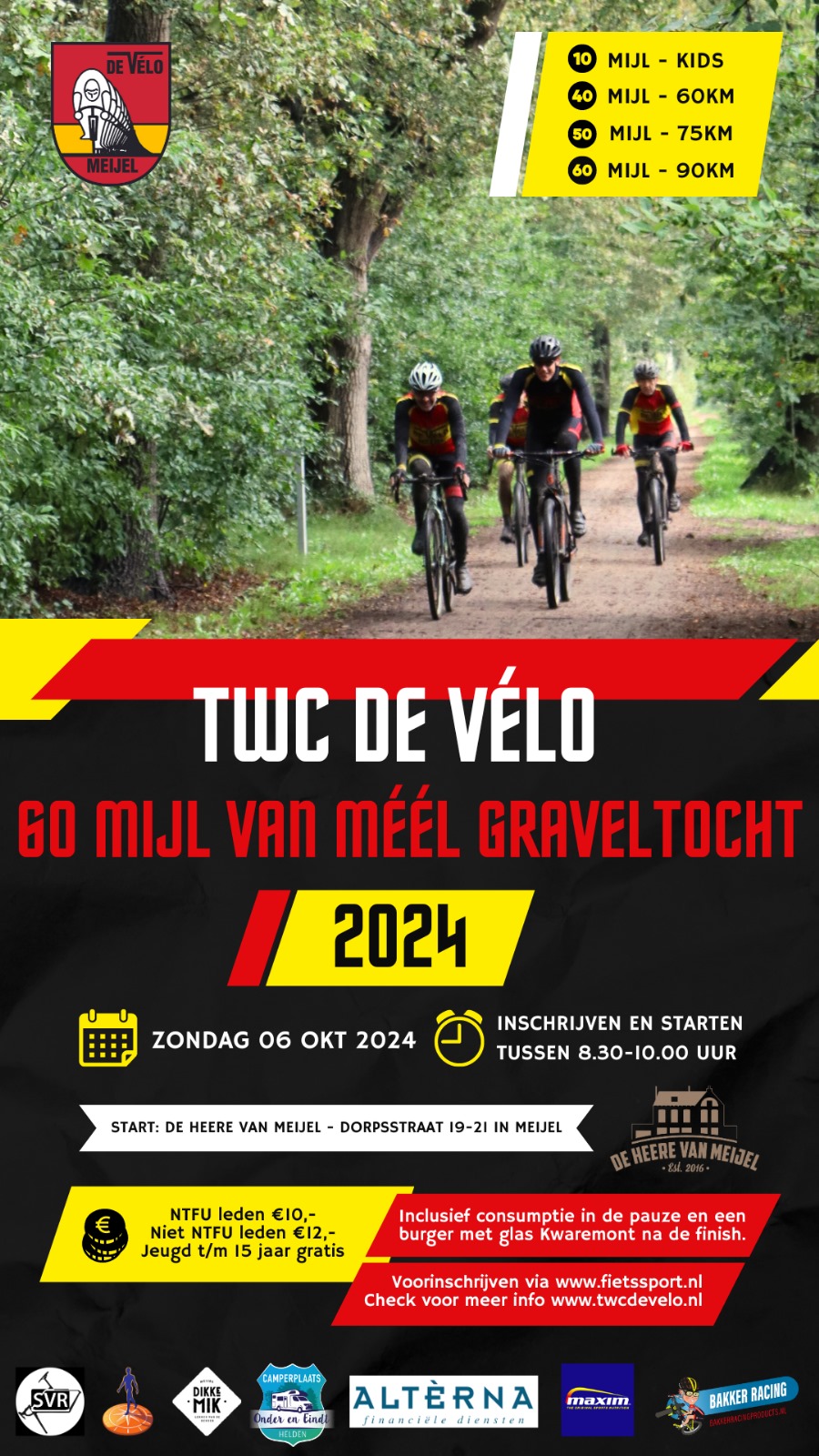 Velo gravelride 60 Mijl van Méél 2025