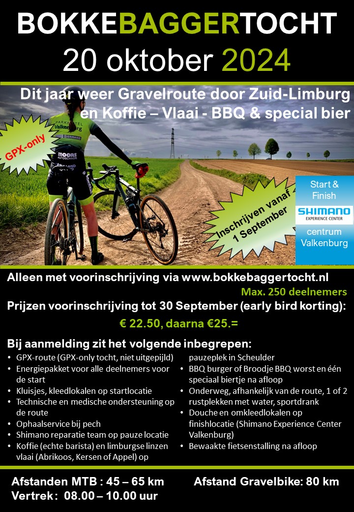 Bokkebaggertocht 2024 - Gravelbike